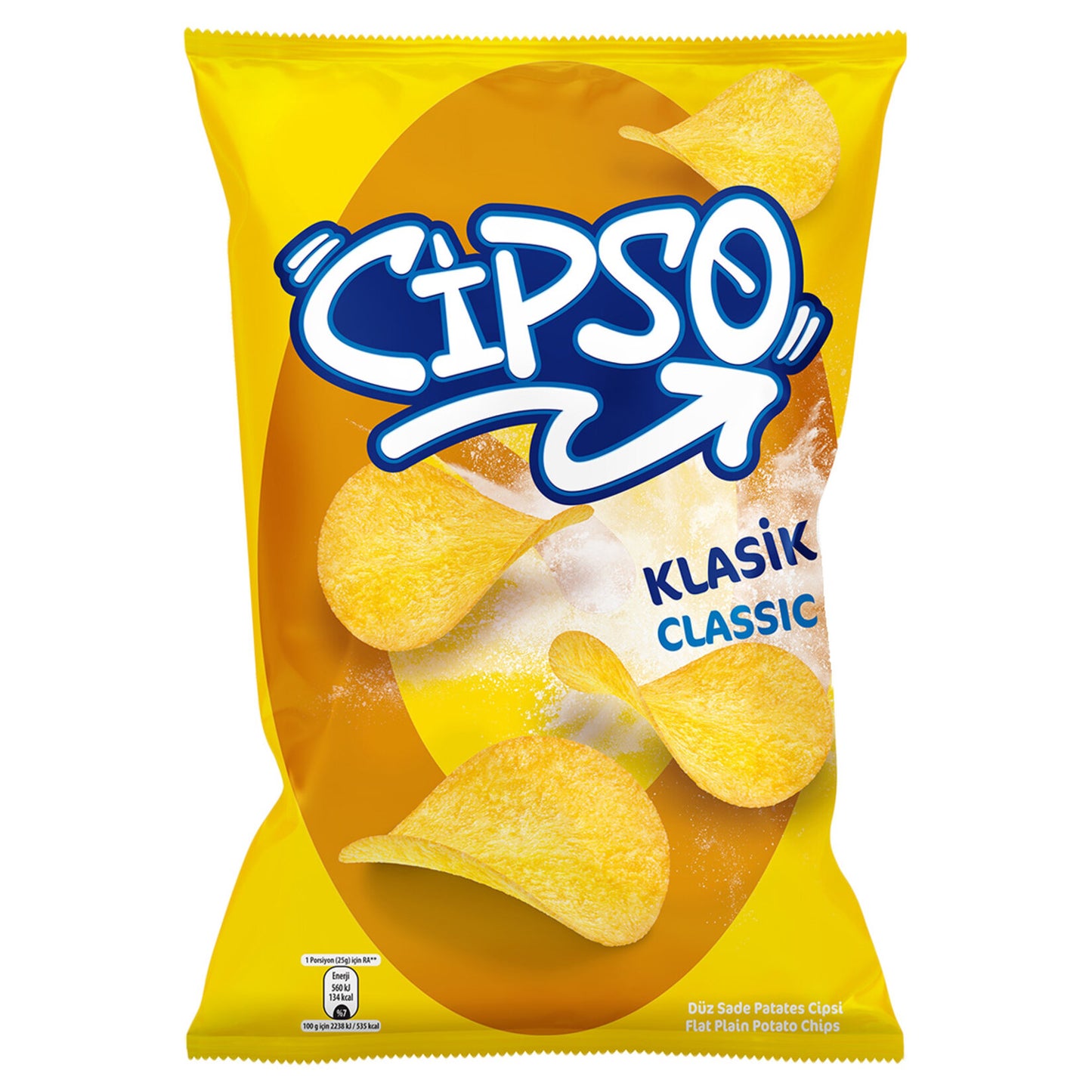 Cipso Klasik Düz Patates Cipsi 125 G