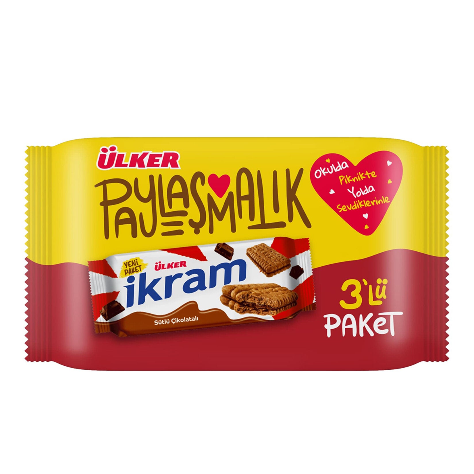 Ülker İkram Chocolate (Çikolatalı) 3 x 84g