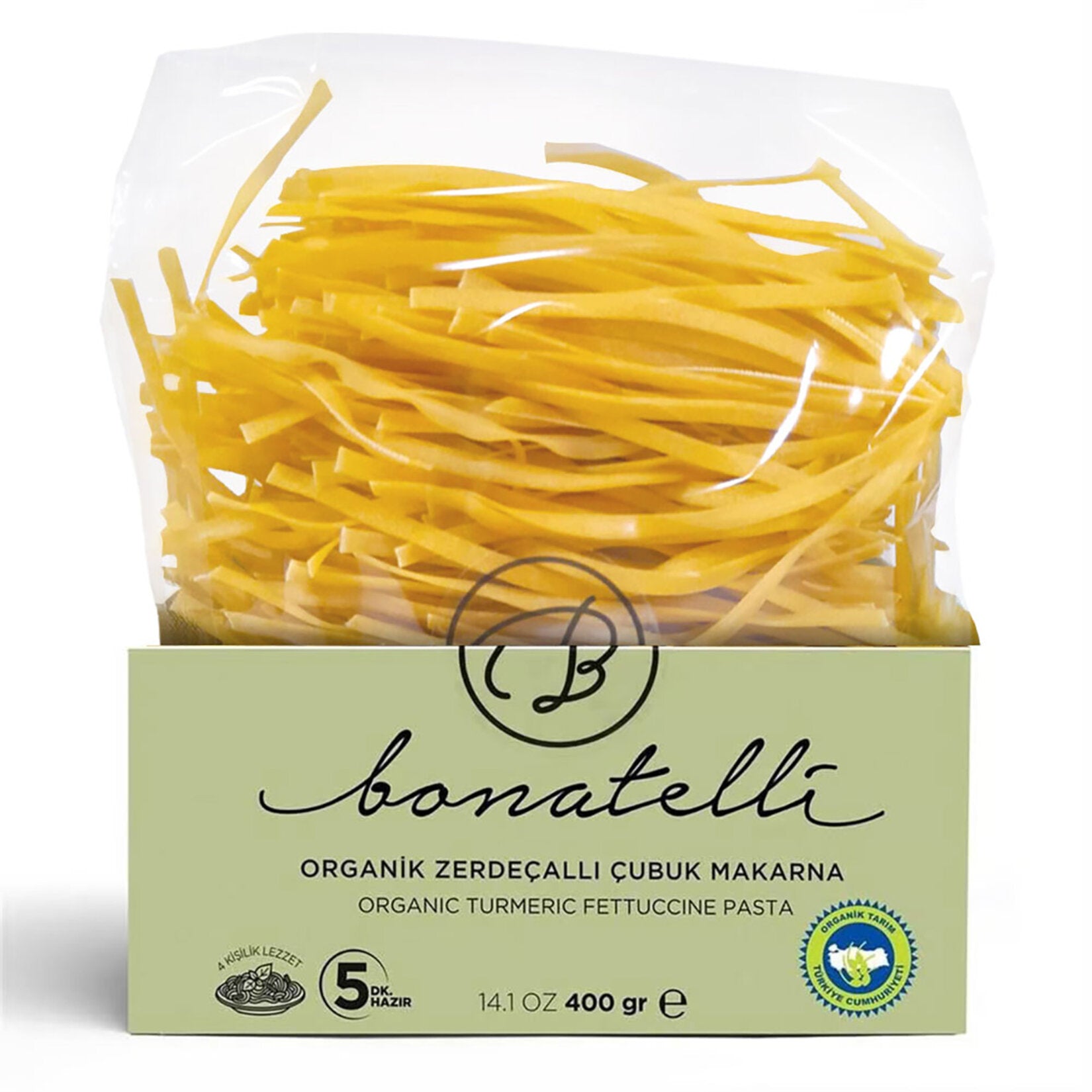 Bonatelli Organik Zerdeçallı Çubuk Makarna 400 G