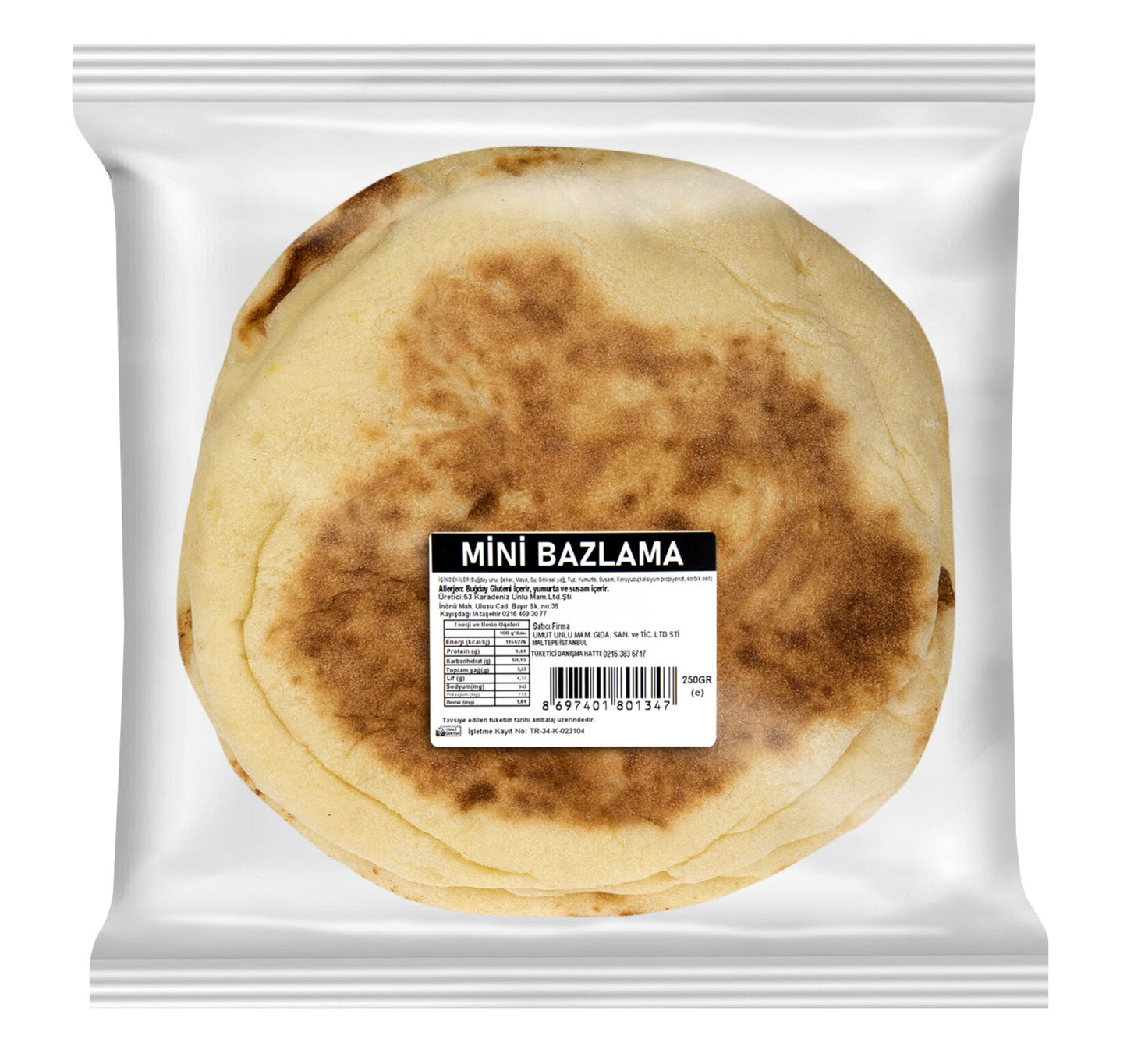 Reyondan Mini Flatbread (Bazlama) 250 G