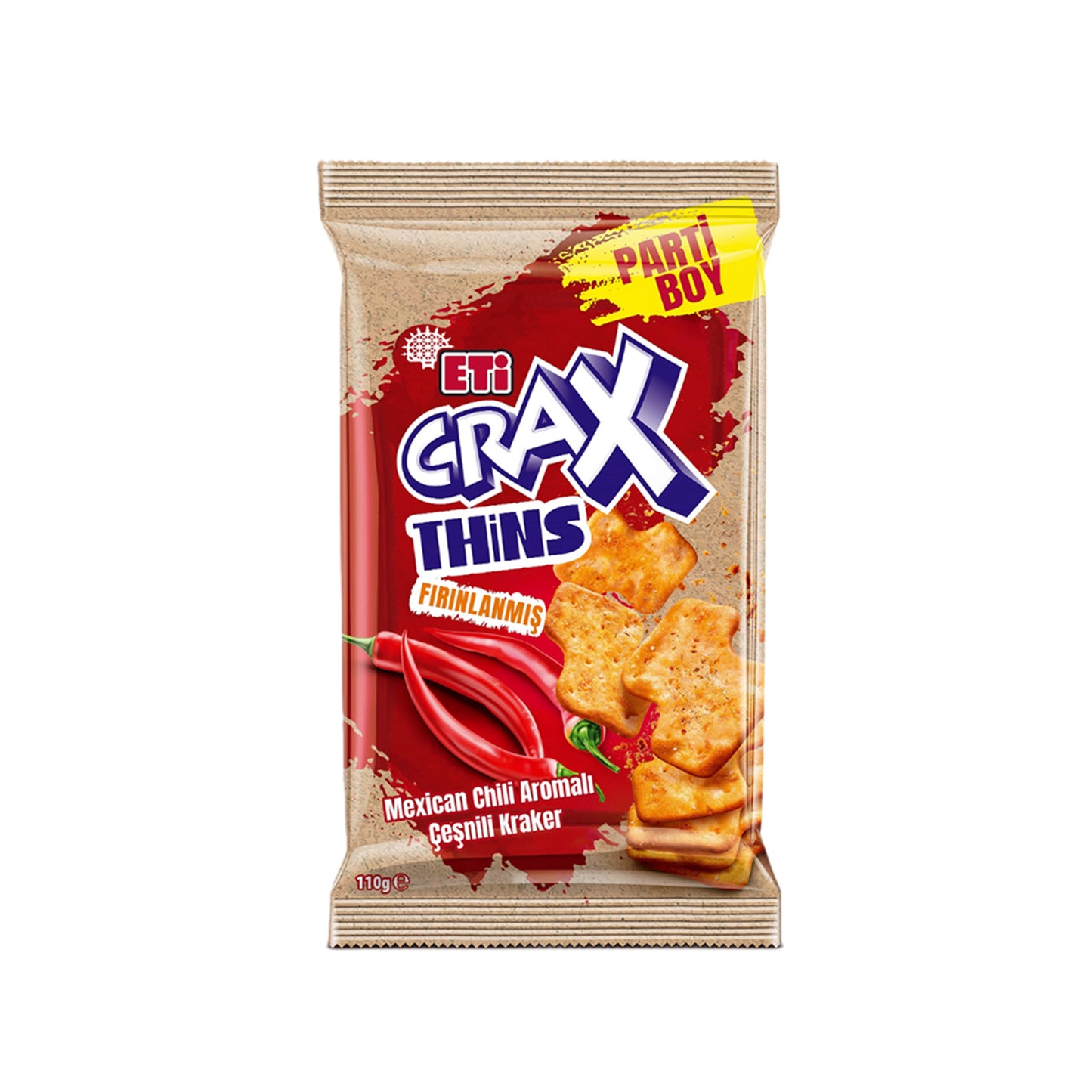 Eti Crax Thins Mexican Chili 110g